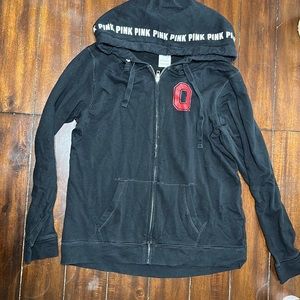 PINK OSU zip up hoodie